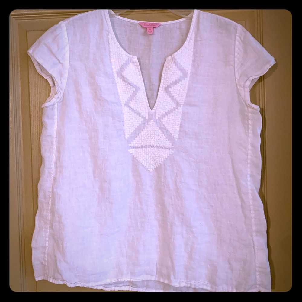 Lily Pulitzer linen top